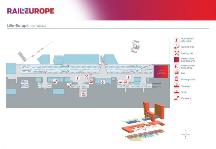 Lille europa stasie kaart