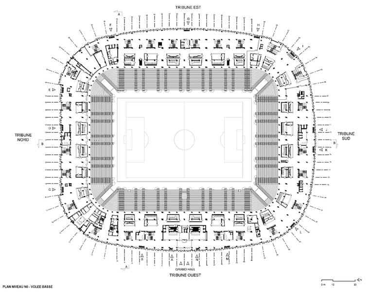 kaart van Lille-stadion